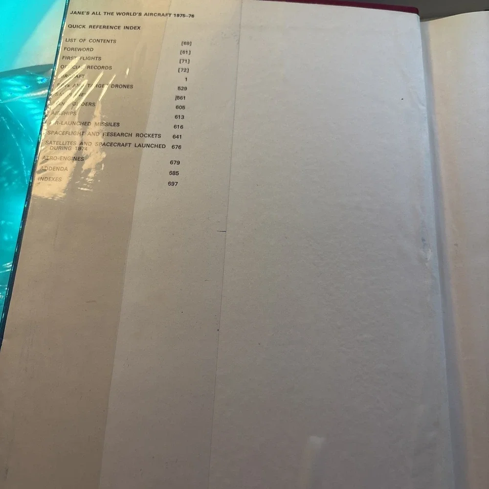 JANE'S ALL THE WORLD'S AIRCRAFT 1976-77 67th Year Yearbook Hardcover Book